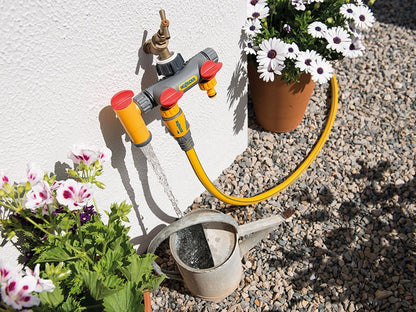 Hozelock 2250 Flowmax 3-Way Tap Connector 1/2 - 1in BSP Hozelock