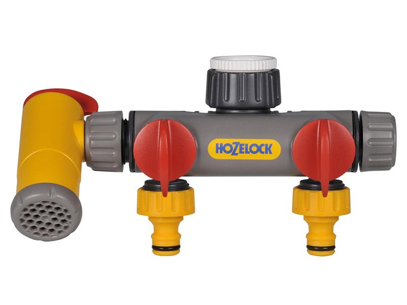 Hozelock 2250 Flowmax 3-Way Tap Connector 1/2 - 1in BSP Hozelock