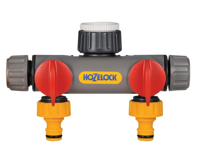 Hozelock 2252 2-Way Tap Connector 1/2 - 1in BSP Hozelock