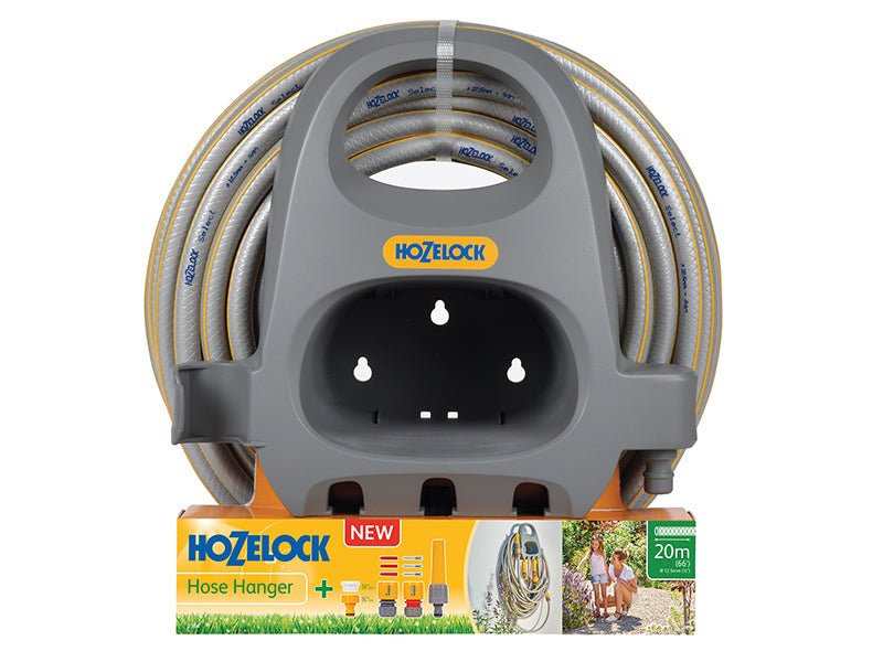 Hozelock 2364 Hose Hanger with 20m Hose & Fittings Hozelock