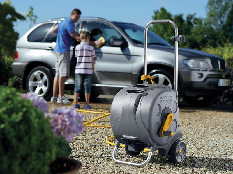 Hozelock 2416 Freestanding Compact Hose Reel + 30m of 12.5mm Hose Hozelock