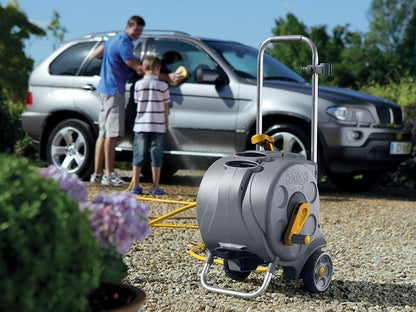 Hozelock 2416 Freestanding Compact Hose Reel + 30m of 12.5mm Hose Hozelock
