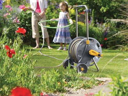 Hozelock 2435 60m Assembled Hose Cart & 50m of 12.5mm Hose Hozelock