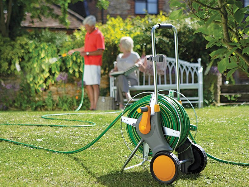 Hozelock 2460 90m Assembled Metal Hose Cart ONLY Hozelock