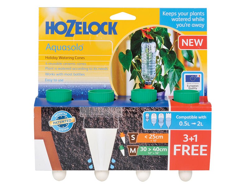 Hozelock 2717 Green Aquasolo Watering Cone for Medium 16in Pots Pack 4 Hozelock