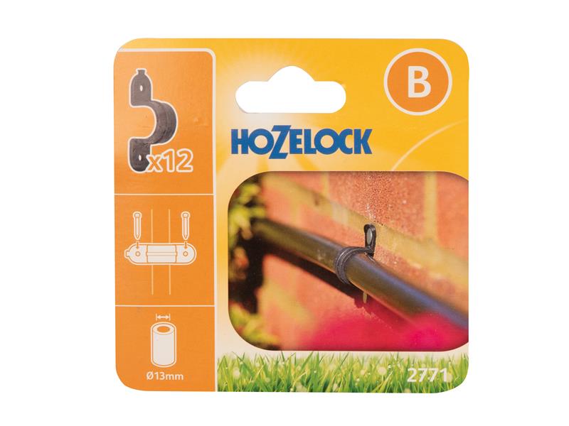 Hozelock 2771 Wall Clip 13mm Pack 12 Hozelock