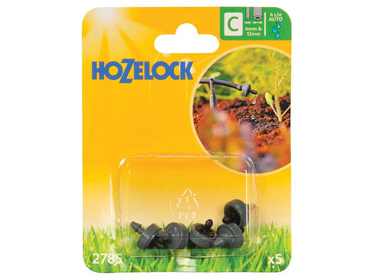 Hozelock 2785 End Line Pressure Dripper 4mm/13mm Pack 5 Hozelock