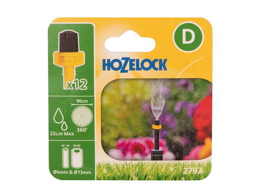 Hozelock 2797 Mist Micro Spray Jet Pack 12 Hozelock