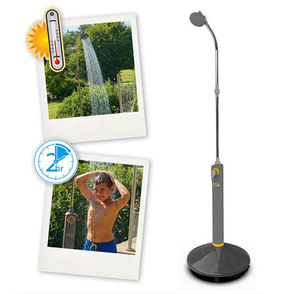 Hozelock Outdoor Portable Solar Powered Shower With 8L Tank 100-100-213 Hozelock