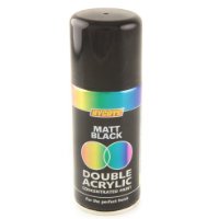 Hycote Matt Black Double Acrylic Spray Paint 150Ml Xdpb905 Hycote