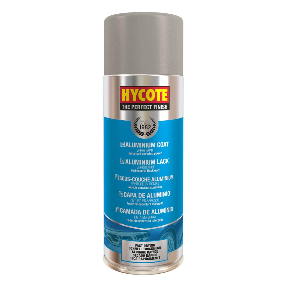 Hycote Aluminium Coat Spray Paint 400ml XUK035 Hycote