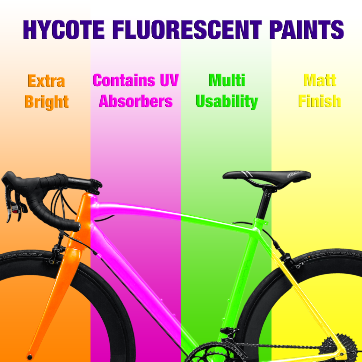 Hycote Fluorescent Yellow Safety Spray Paint 400Ml Xuk472 Hycote