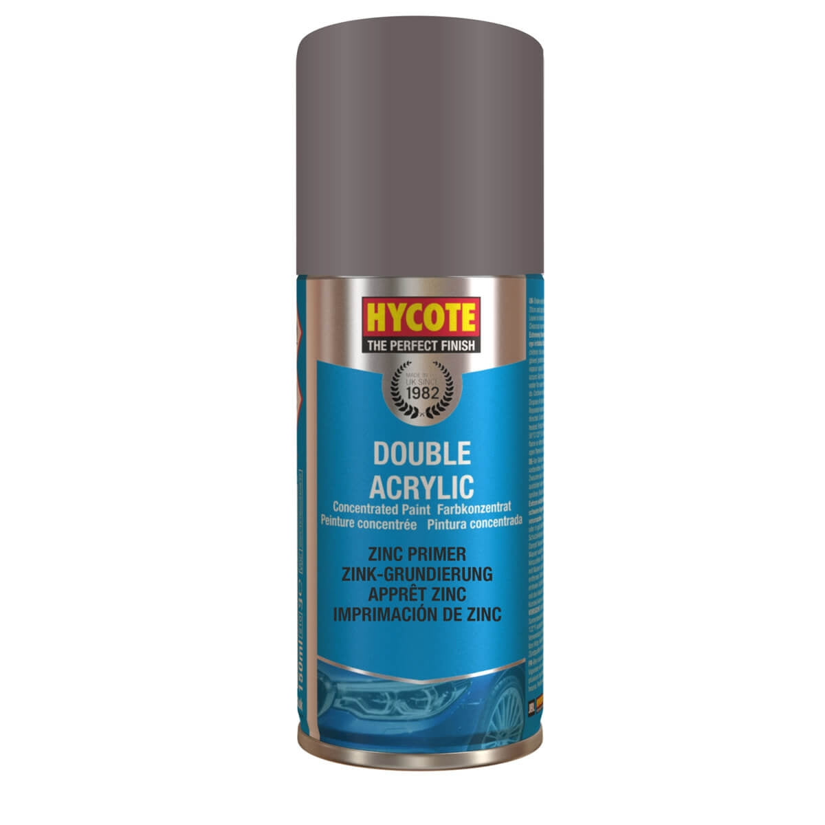 Hycote Zinc Primer Double Acrylic Spray Paint 150Ml Xdpb911 Hycote