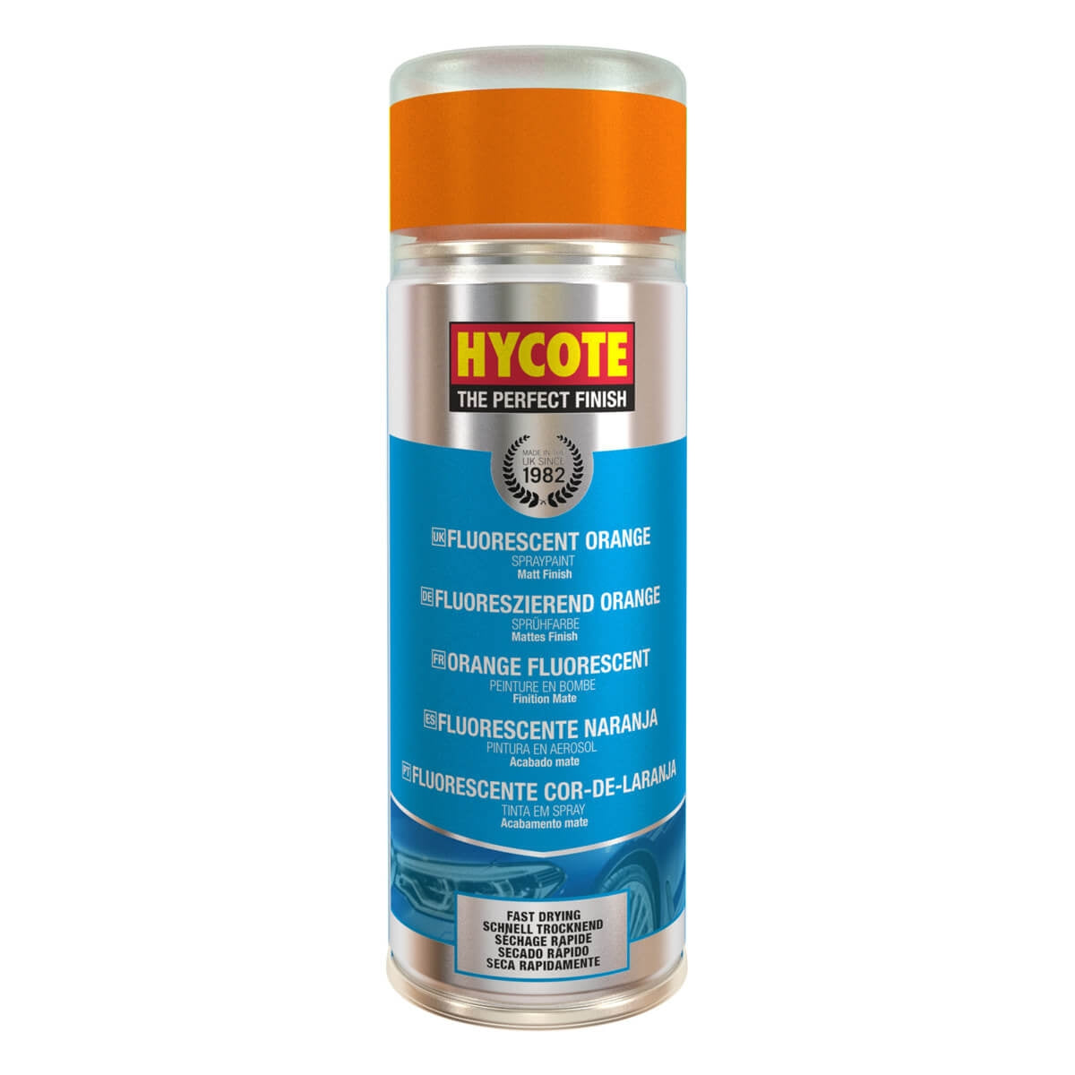 Hycote Fluorescent Orange Safety Spray Paint 400Ml Xuk470 Hycote