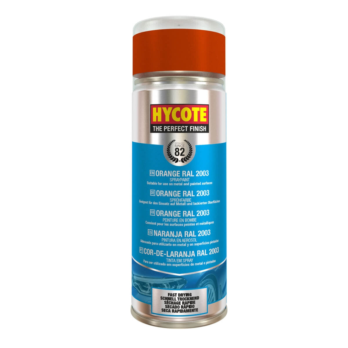 Hycote Orange RAL 2003 Aerosol Spray Paint 400ml Hycote