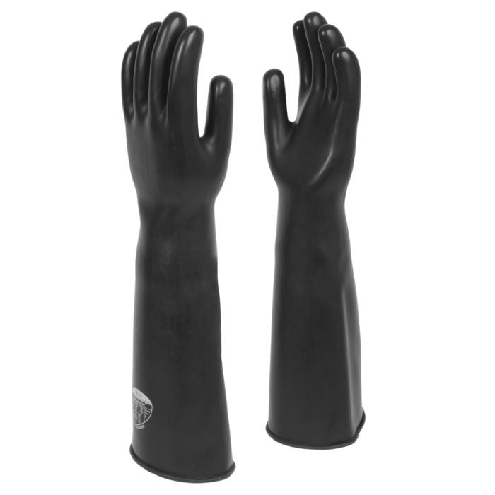 Polyco Chemprotect SC104 Mediumweight 44cm Black Rubber Gauntlets Polyco Healthline
