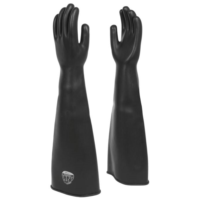 Polyco Chemprotec SC108 Heavyweight 60cm Black Latex Rubber Gloves Polyco Healthline