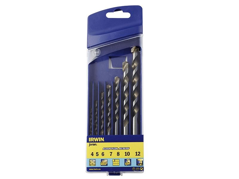 Irwin Cordless Multi-Purpose Drill Bit Set 7 Piece 4-12mm - 10501940 IRWIN