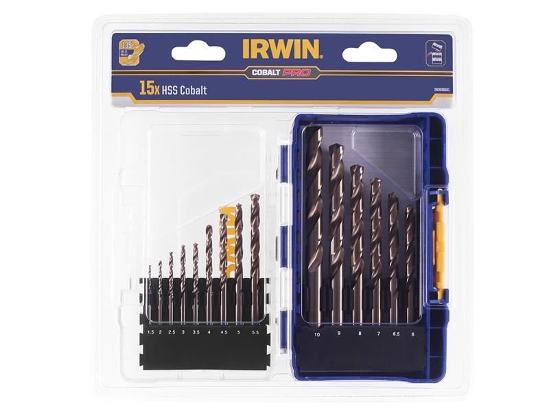 Irwin Hss Cobalt Drill Bit Set 15 Piece - IW3036501 IRWIN