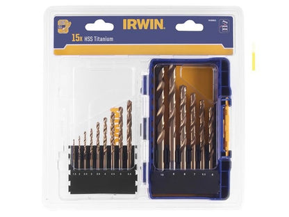 Irwin Hss Titanium Metal Drill Bit Set 15 Piece - IW3038501 IRWIN