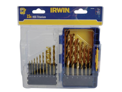 Irwin Hss Titanium Metal Drill Bit Set 15 Piece - IW3038501 IRWIN
