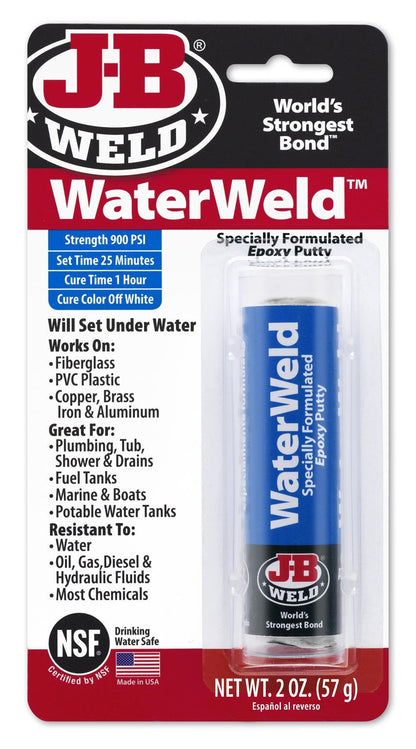 JB Weld WaterWeld Epoxy Repair Putty 57g JB Weld