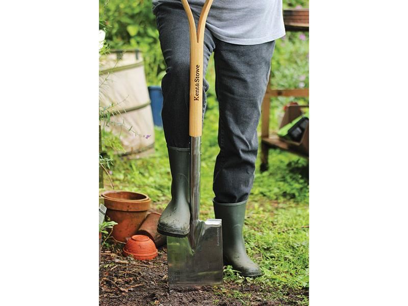 Kent & Stowe Stainless Steel Border Spade, Fsc® Kent & Stowe