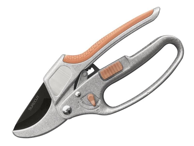 Kent & Stowe Surecut Hardwood Anvil Ratchet Secateurs Kent & Stowe