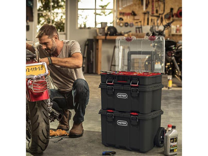 Keter 251491 Stack n Roll Modular Tool Box System With Wheels Keter