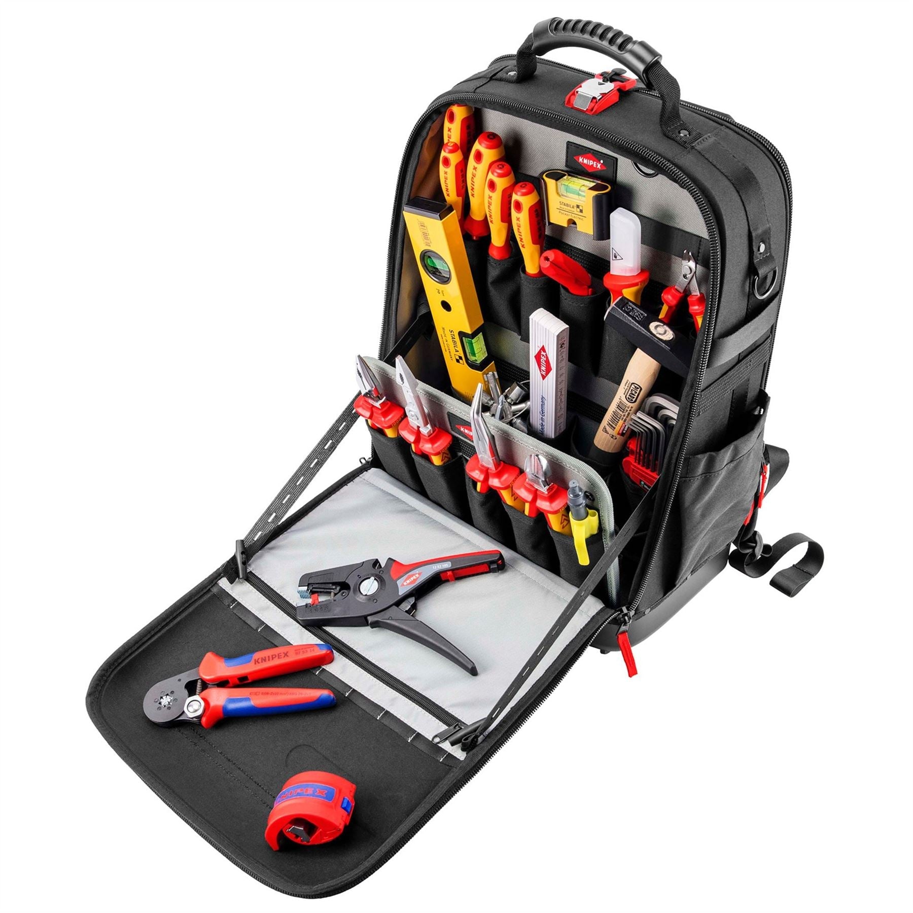 Knipex 00 21 50 E Tool Backpack Kit X18 Electric 22 parts 530mm Knipex