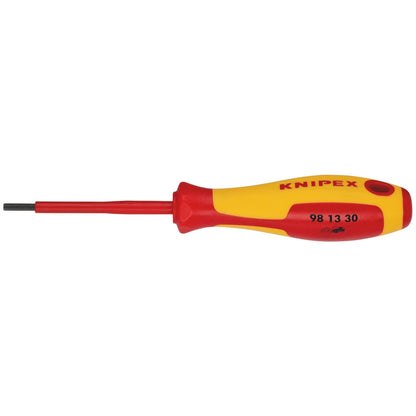 Knipex 18775 98 13 30 VDE Insulated Hexagon Screwdriver 3.0 x 75mm Knipex