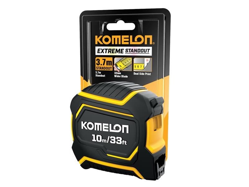 Komelon Extreme Stand-Out Pocket Tape 10m/33ft Width 32mm Komelon