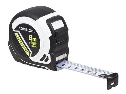 Komelon Led Light Tape Measure 8m/26ft Width 25mm Komelon