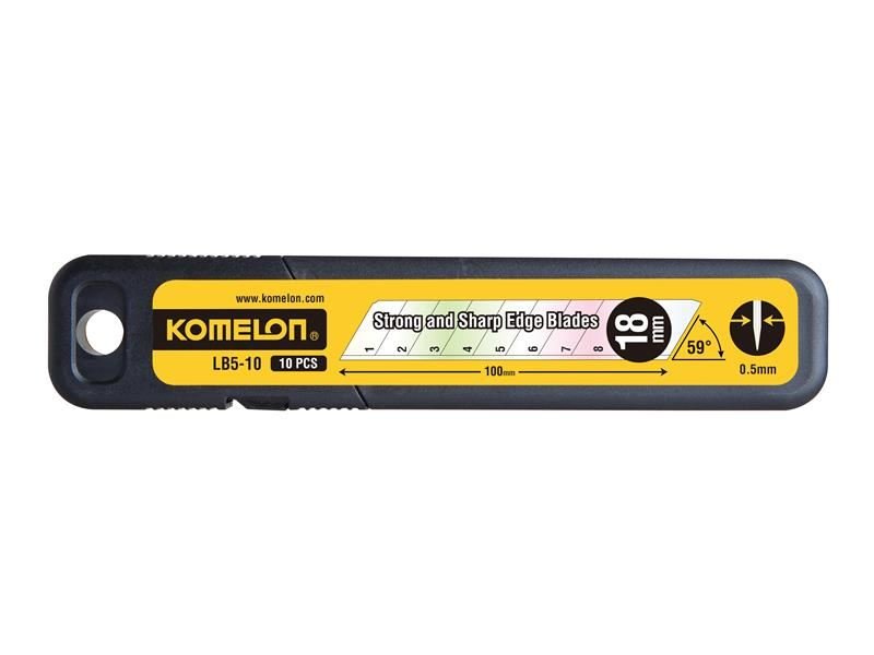 Komelon Snap-Off Blades 18mm Pack 10 Komelon
