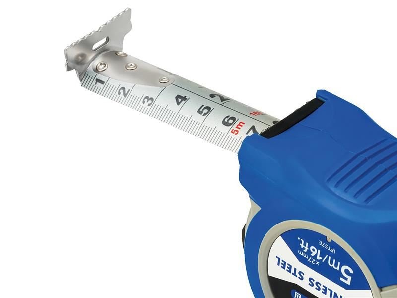 Komelon Stainless Steel Powerblade Pocket Tape 5m/16ft Width 27mm Komelon