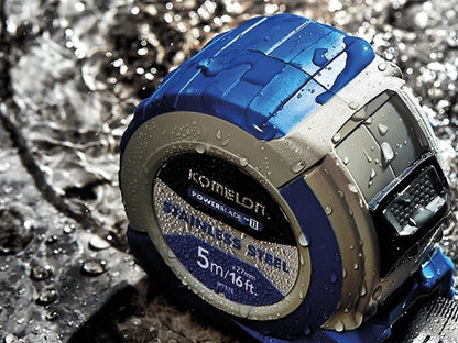 Komelon Stainless Steel Powerblade Pocket Tape 5m/16ft Width 27mm Komelon