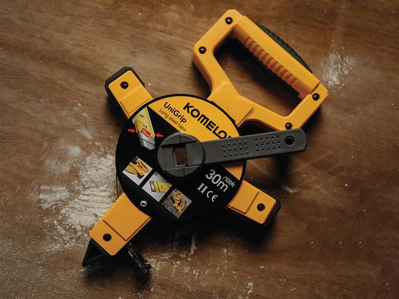 Komelon Unigrip Long Steel Tape 30m/100ft Width 13mm Komelon
