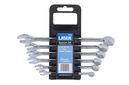 Laser Tools 0156 Combination Spanner Set 8 - 17mm 6pc Laser Tools