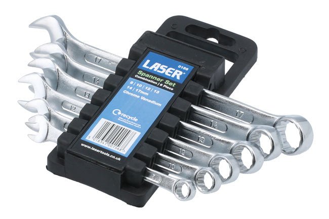Laser Tools 0156 Combination Spanner Set 8 - 17mm 6pc Laser Tools