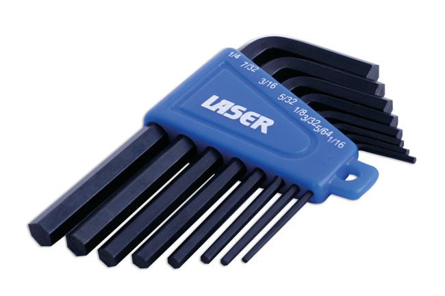 Laser Tools 0267 Imperial Hex Key Set 8pc Laser Tools