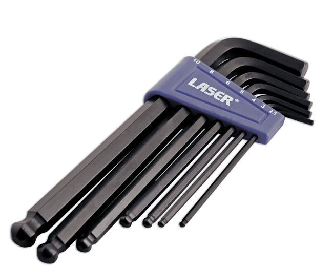 Laser Tools 0272 Ball End Hex Key Set 7pc Laser Tools