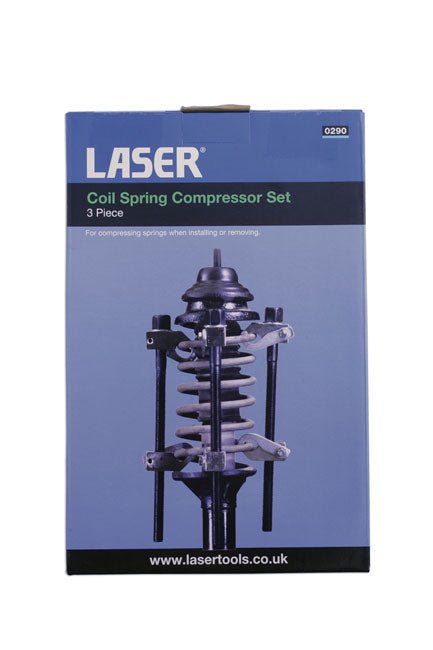 Laser Tools 0290 Coil Spring Compressor - Heavy Duty 3pc Laser Tools