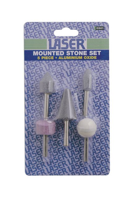 Laser Tools 0341 Mounted Stone Set 5pc Laser Tools