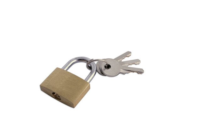 Laser Tools 0497 Brass Padlock 30mm Laser Tools