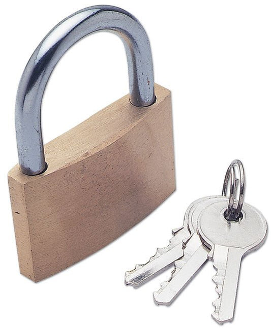 Laser Tools 0498 Brass Padlock 50mm Laser Tools