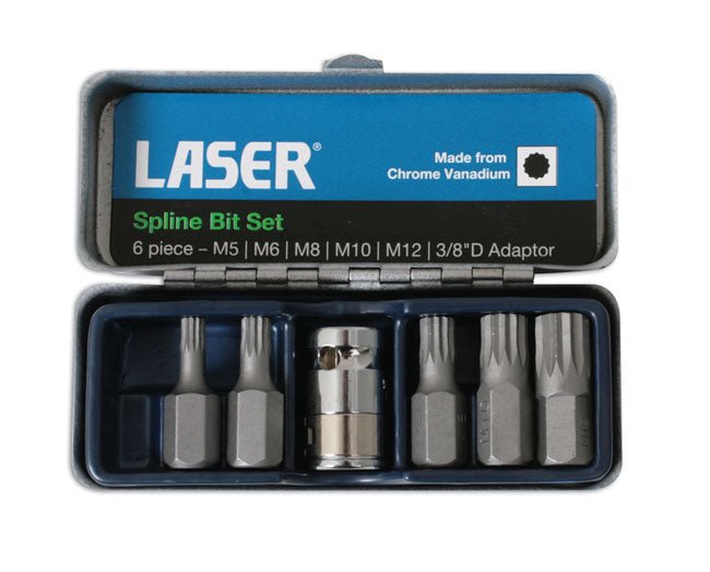 Laser Tools 0592 Spline Bit Set 6pc Laser Tools