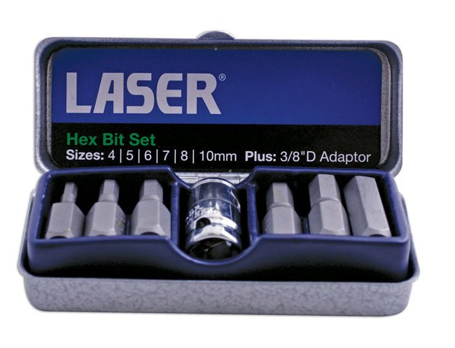 Laser Tools 0593 Hex Bit Set 7pc Laser Tools