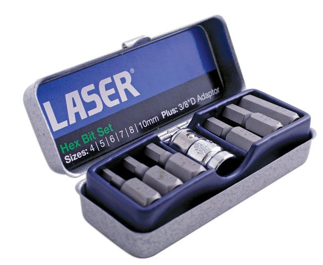 Laser Tools 0593 Hex Bit Set 7pc Laser Tools