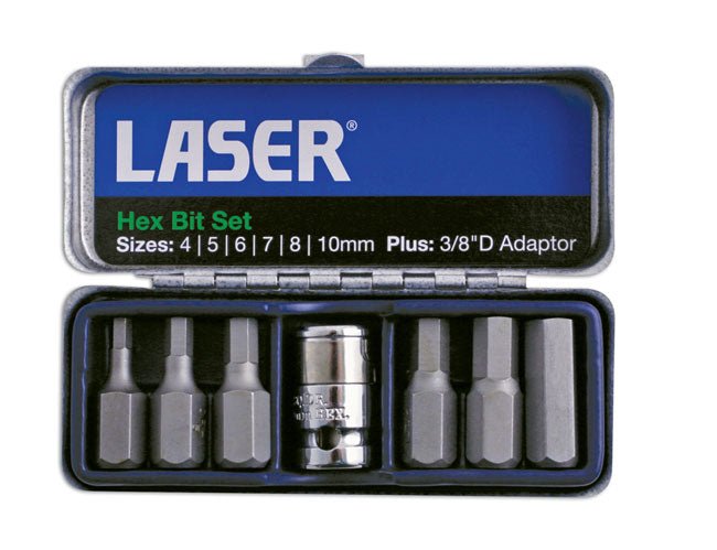 Laser Tools 0593 Hex Bit Set 7pc Laser Tools