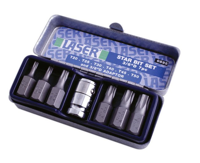 Laser Tools 0595 Star Bit Set 7pc Laser Tools